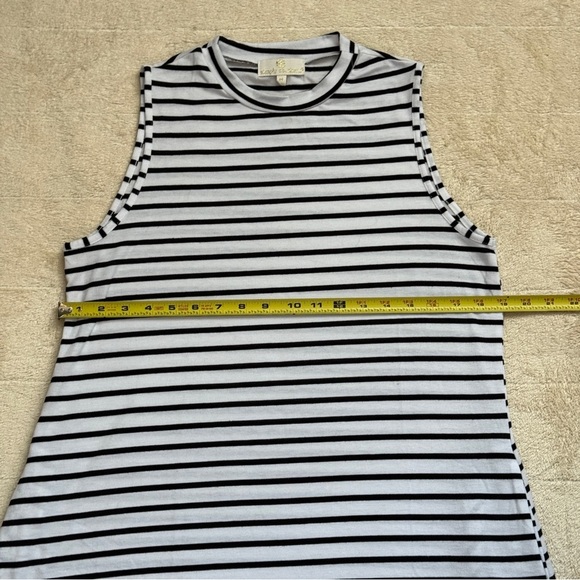 Simply Southern Black & White Striped Tank Dress Size M - Picture 7 of 8